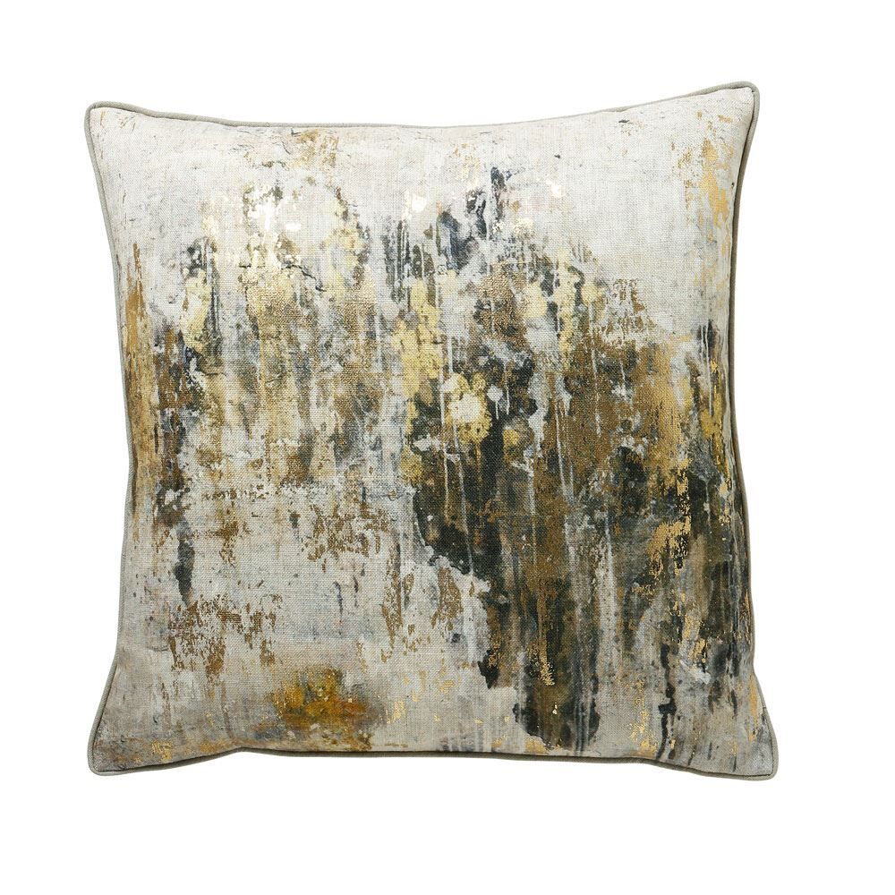 Scatter Box Savanna Velour Feather Filled Cushion, Champagne, 50 x 50 Cm