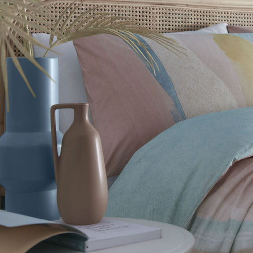 Appletree Style Peyton Watercolour Print 100% Cotton Duvet Cover Set