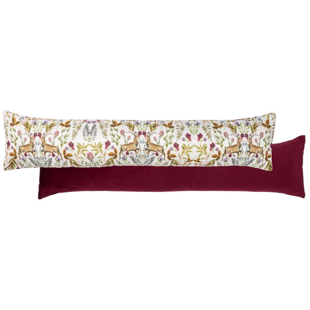Evans Lichfield Mirrored Stag Draught Excluder, Shiraz