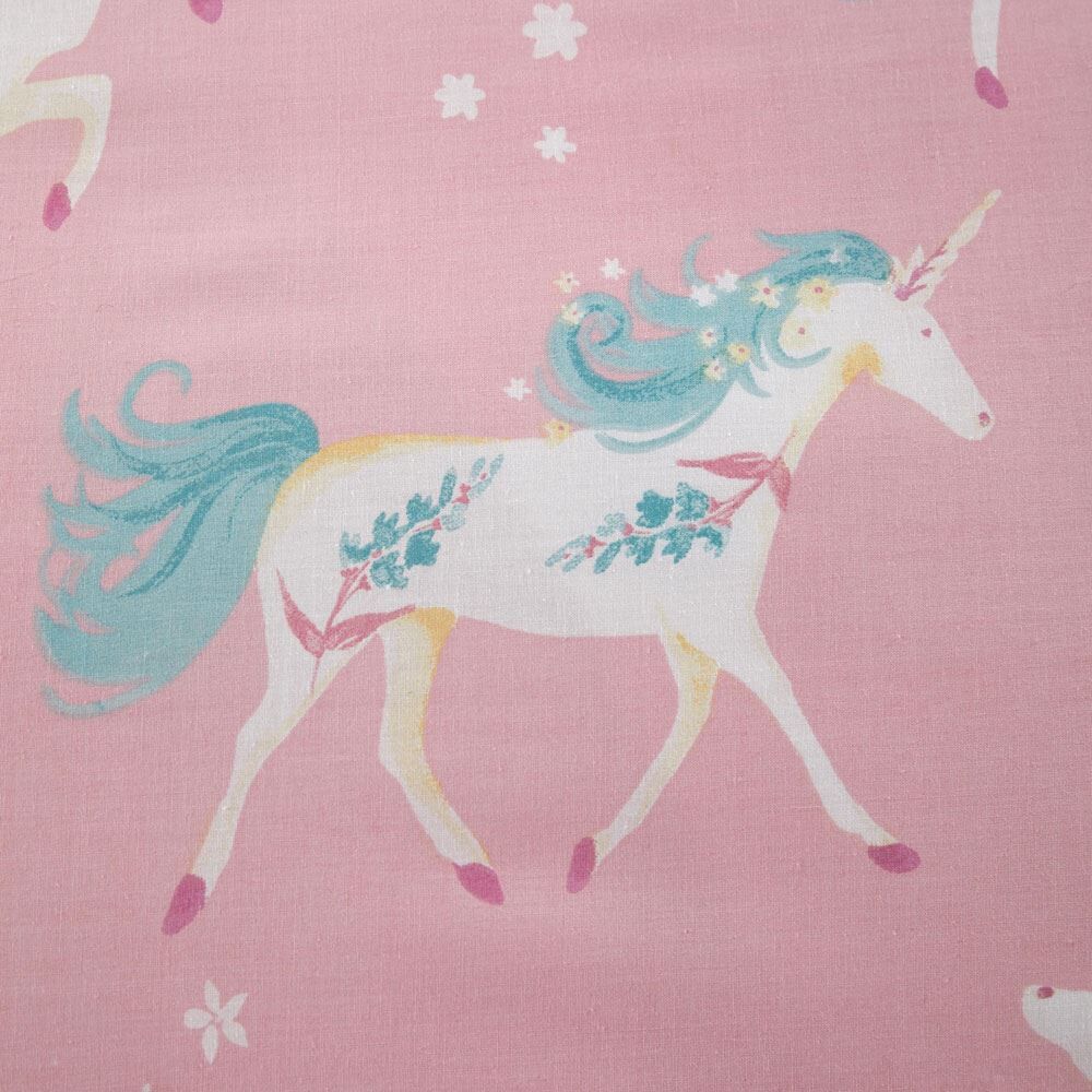 Bedlam Kids Flying Unicorns Print Reversible Duvet Cover Set