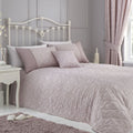 Dreams & Drapes Michaela Floral Jacquard Textured Weave Quilted Bedspread