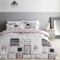 Catherine Lansfield Sleep Dreams Print Reversible Easy Care Duvet Cover Set