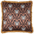 Paoletti Lupita Abstract Tiger Damask Cushion Cover