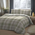 Dreams & Drapes Lodge Broxburn Check 100% Brushed Cotton Reversible Duvet Cover Set
