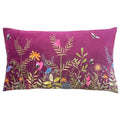 Wylder Nature Willow Wildflower Meadow Print Velvet Cushion Cover, Multi, 30 x 50 Cm