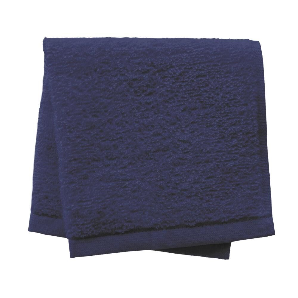 Linens Limited 100% Turkish Cotton Face Cloth, Navy Blue