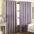 Paoletti Amari Ribbed Woven Lined Eyelet Curtains