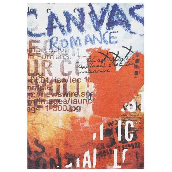Scatter Box Paul Delaney Canvas Romance Digital Printed Woven Rug, Multi, 140 x 200 Cm