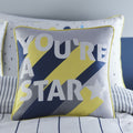 Appletree Kids You're a Star 100% Cotton Cushion Cover, Navy, 43 x 43 Cm