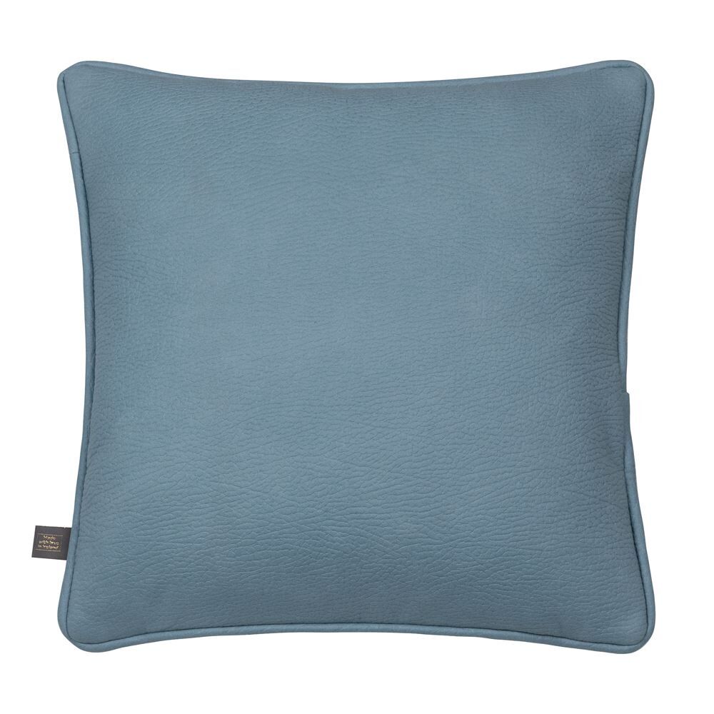 Scatter Box Chloe Vegan Leather Textured Feather Filled Piped Edge Cushion