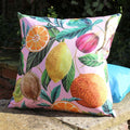 Evans Lichfield Citrus Print Outdoor Cushion Cover, Multi, 43 x 43 Cm