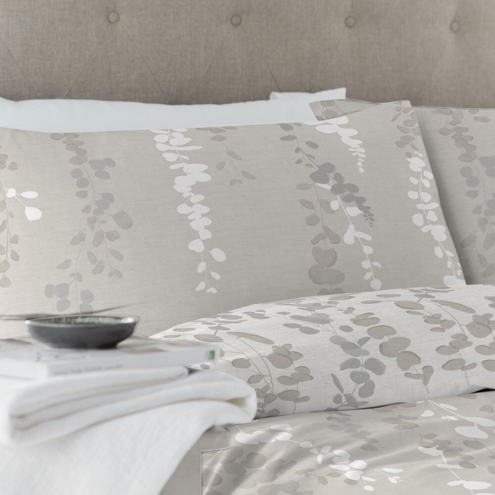 Drift Home Eucalyptus Trail Botanical Print Reversible Eco-Friendly Duvet Cover Set