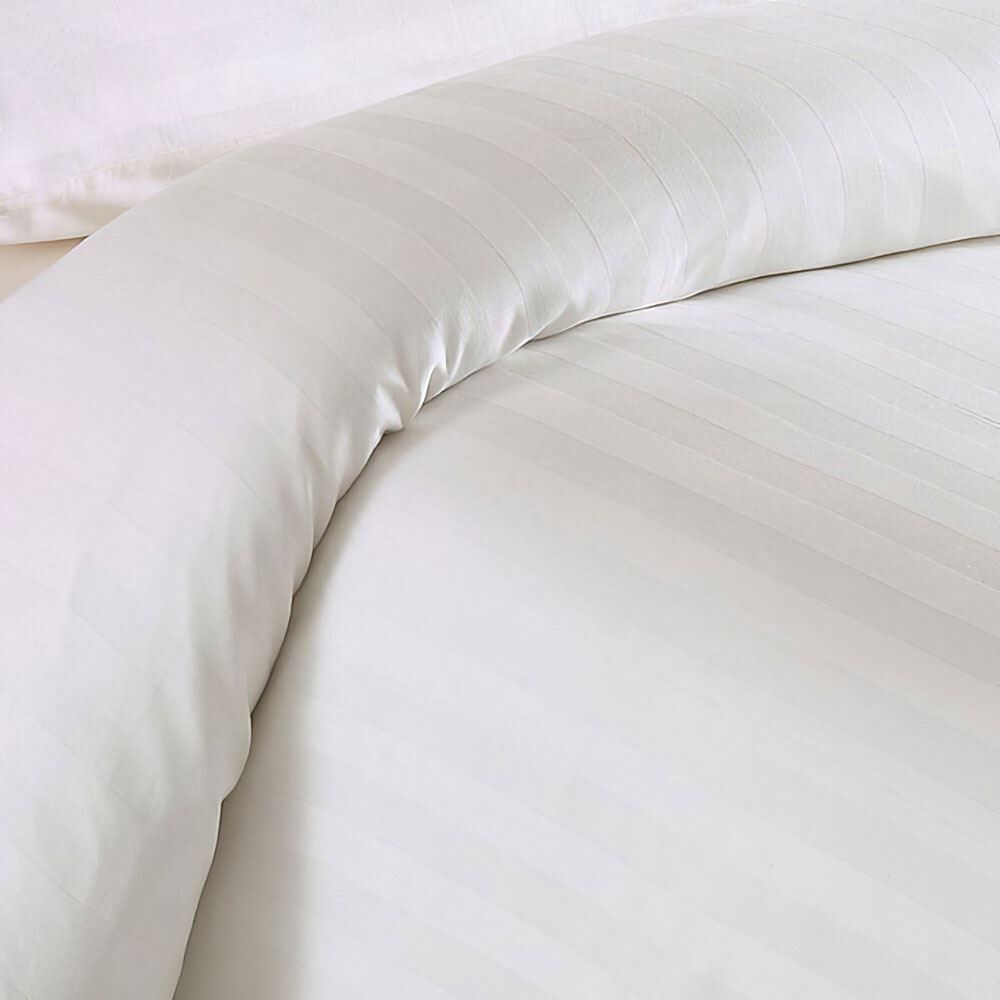 Linens Limited Blenheim Satin Stripe 100% Cotton 200 Thread Count Duvet Cover & Pillow Case Set