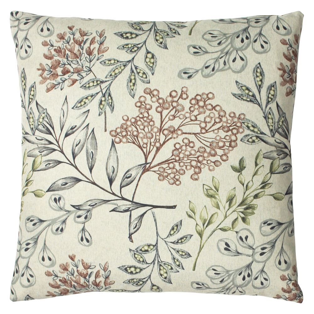 Paoletti Hedgerow Botanical Print Cushion Cover, Multi, 45 x 45 Cm