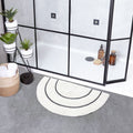 Furn Semi Circle Braided 100% Cotton Bath Mat