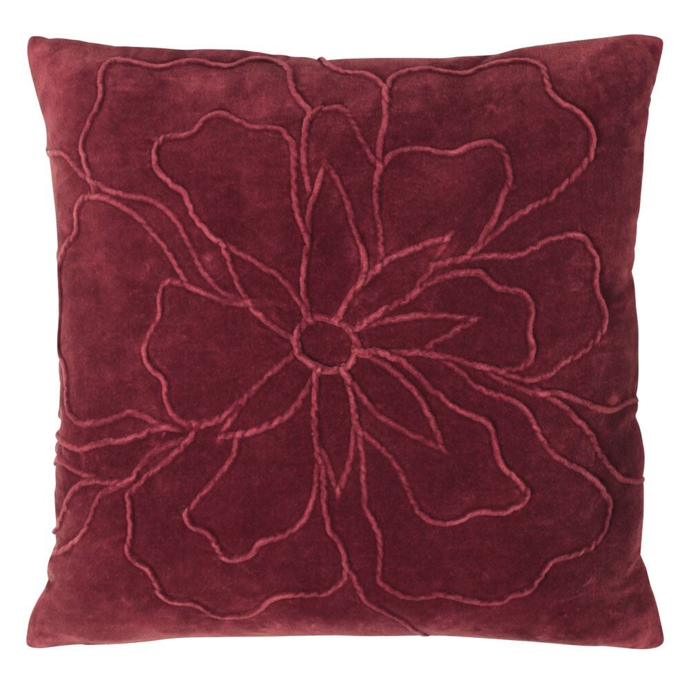 Furn Angeles Floral Pleat 100% Cotton Cushion Cover