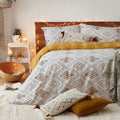 Furn Atlas Global Textile Print 100% Brushed Cotton Duvet Cover Set