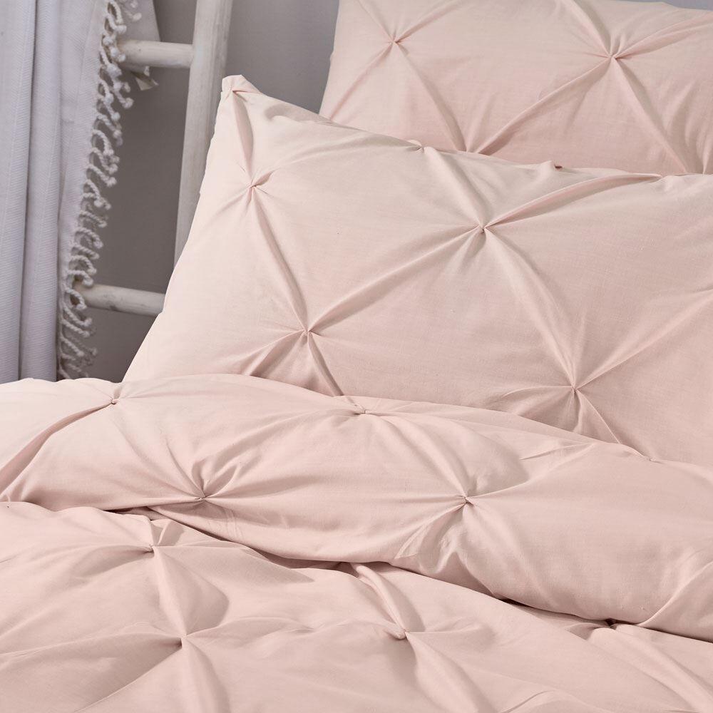 Serene Lara Ruched Easy Care Duvet Cover Set