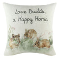 Evans Lichfield Hedgerow Mice Print Cushion Cover, Multi, 43 x 43 Cm