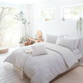 Drift Home Ellis Stripe Sustainable Eco-Friendly Reversible Duvet Cover Set