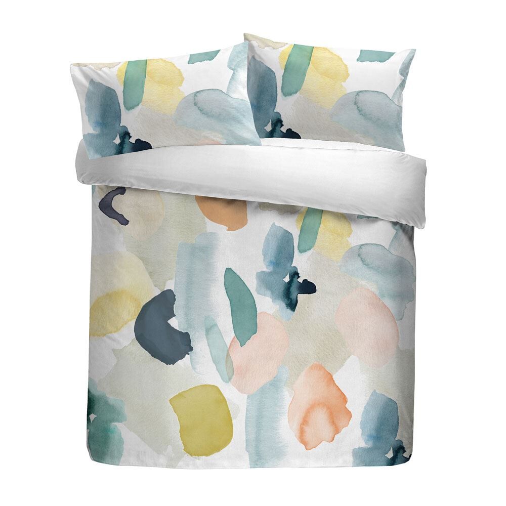 Appletree Style Solice Floral Watercolour Print 100% Cotton Duvet Cover Set