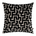 Scatter Box Maze Geometric Cut Velvet Feather Filled Cushion