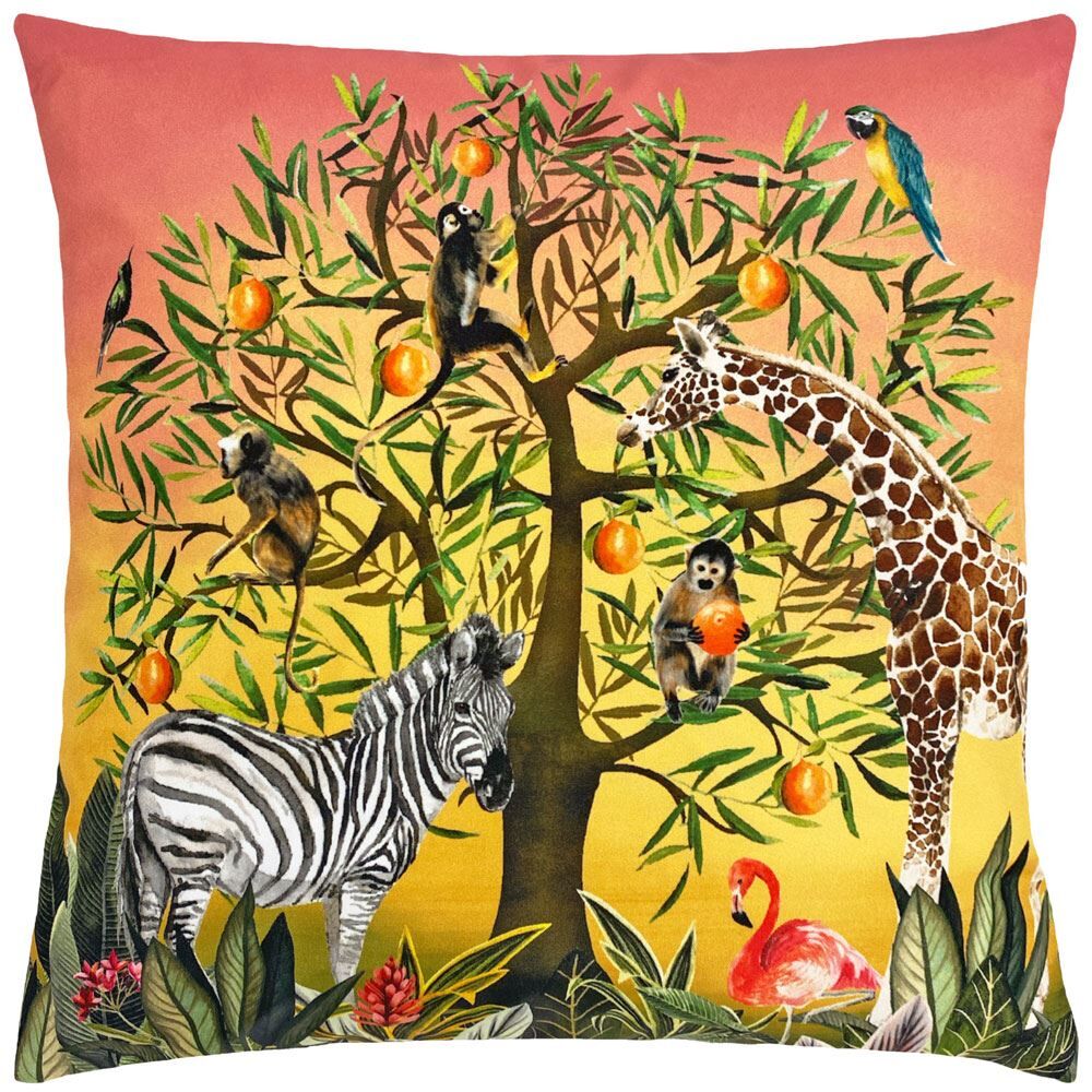 Evans Lichfield Tree of Life Print Outdoor Cushion Cover, Multi, 43 x 43 Cm