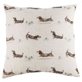 Evans Lichfield Oakwood Dog Repeat Watercolour Print Cushion Cover, Multi, 43 x 43 Cm