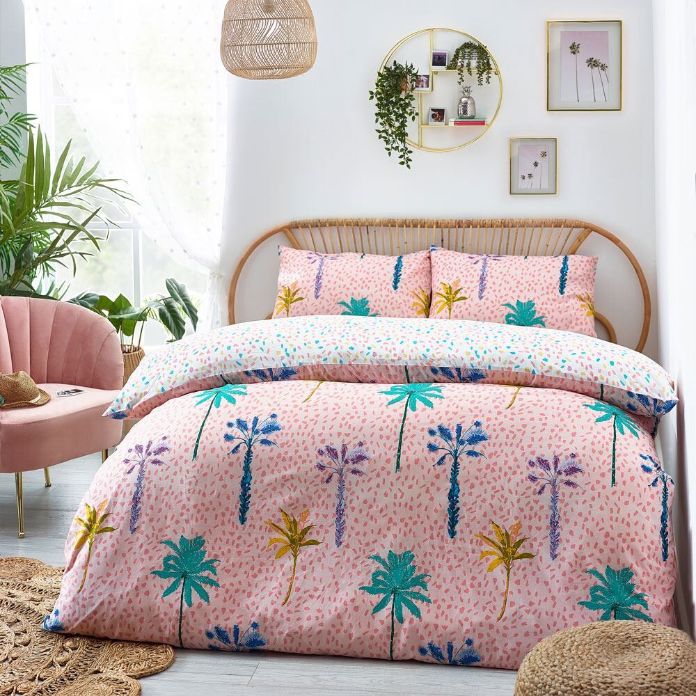 Furn Style Lab Palmtropolis Oasis Print Reverisble Duvet Cover Set