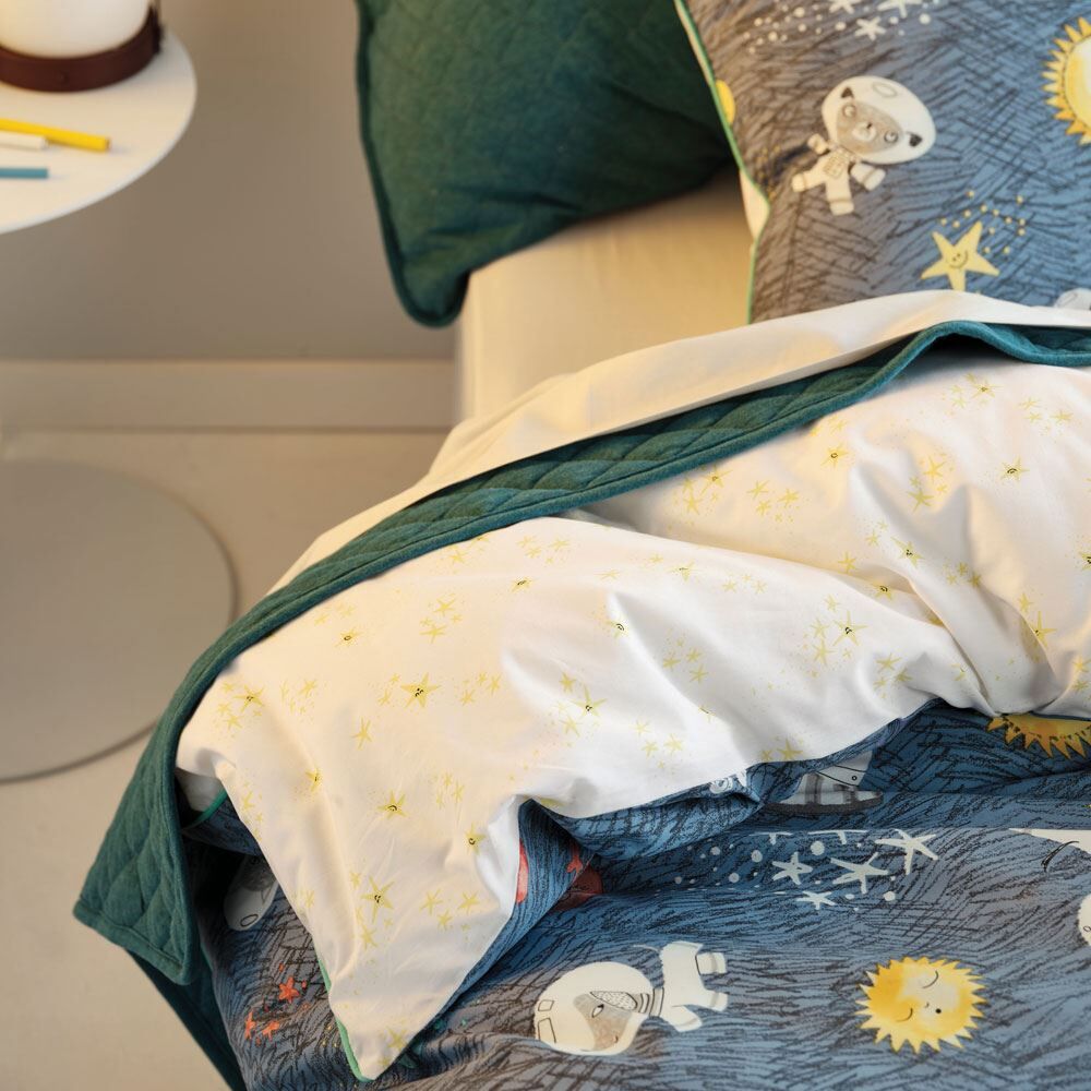 Linen House Kids Space Race Print 100% Cotton Duvet Cover Set
