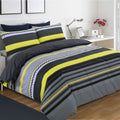 Night Zone Benjamin Stripe Reversible Duvet Cover Set