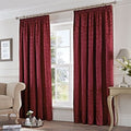 Fusion Eastbourne Damask Jacquard Pencil Pleat Curtains
