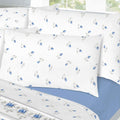 Night Zone Rose Bud Floral Luxury Thermal 100% Brushed Cotton Flannelette Sheet Set
