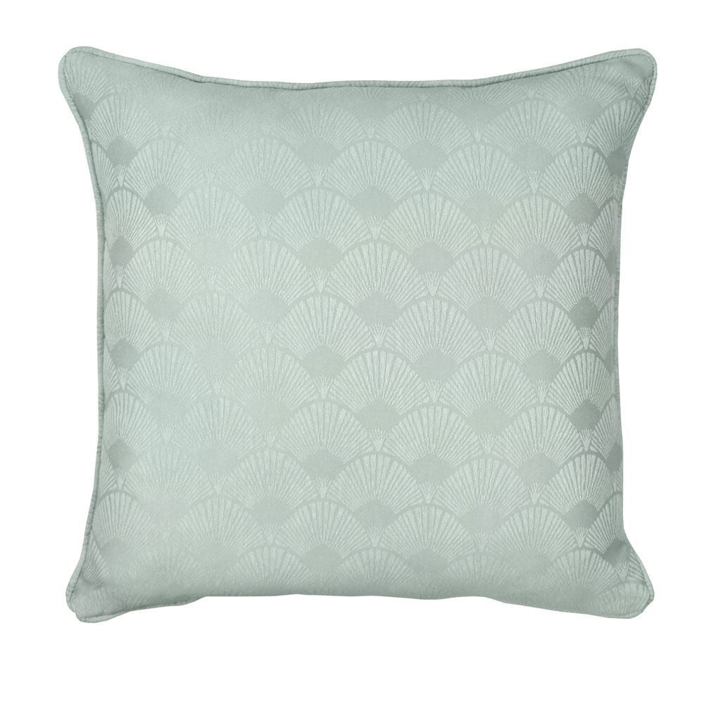 Dreams & Drapes Nouveau Fan Art Deco Woven Jacquard Cushion Cover