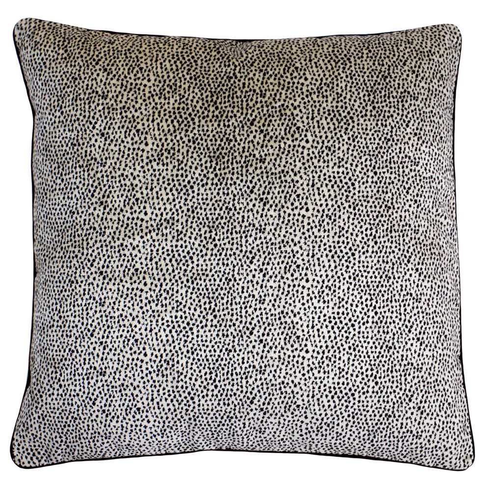 Riva Home Africa Cheetah Animal Print Piped Cushion Cover, Cheetah, 58 x 58 Cm