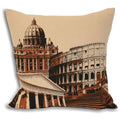 Riva Home Rome City 100% Cotton Cushion Cover, Cream, 45 x 45 Cm