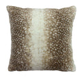 Paoletti Fawn Animal Print Faux Fur Cushion Cover, Multi, 50 x 50 Cm