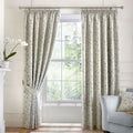 Curtina Bird Trail Jacquard Lined Pencil Pleat Curtains