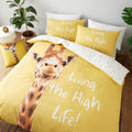 Catherine Lansfield Kids Giraffe Living The High Life Easy Care Duvet Cover Set