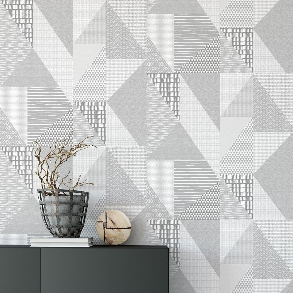 Catherine Lansfield Larsson Geo Contemporary Wallpaper