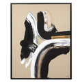 Scatter Box Brent Abstract Framed Hand Painted Print Canvas Wall Art
