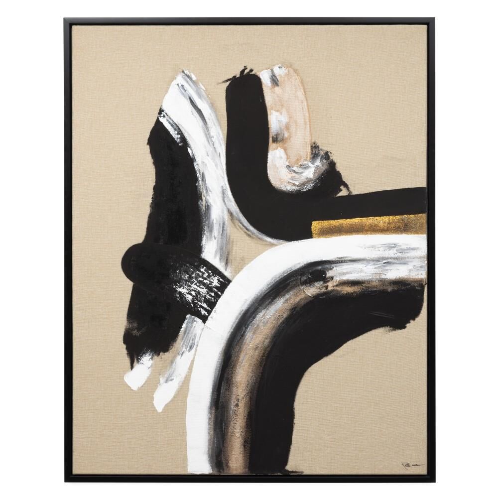 Scatter Box Brent Abstract Framed Hand Painted Print Canvas Wall Art