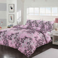 Night Zone Amelia Floral Reversible Duvet Cover Set