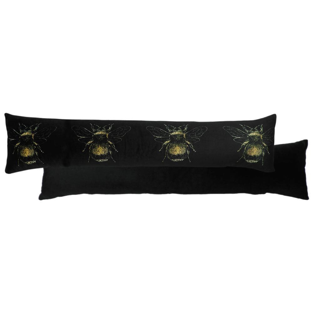 Evans Lichfield Gold Bee Faux Velvet Draught Excluder