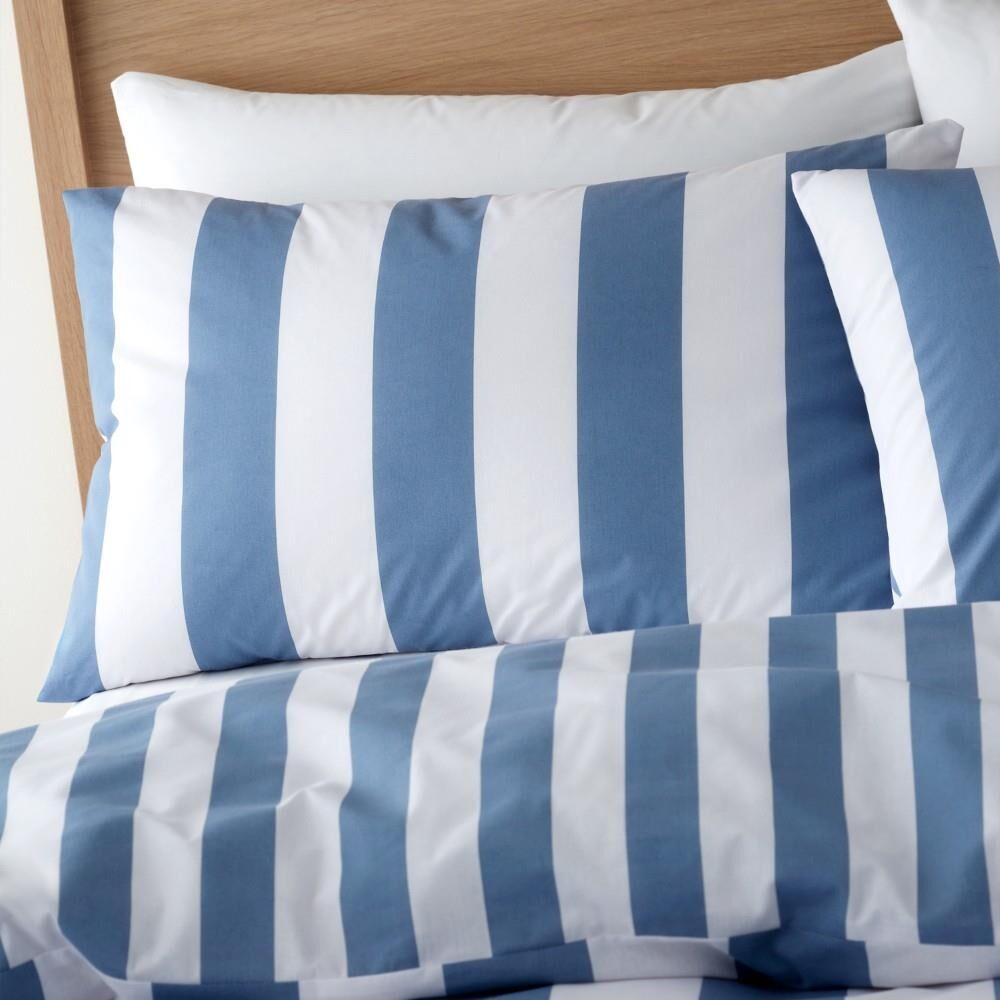 Catherine Lansfield Cove Stripe Reversible Duvet Cover Set