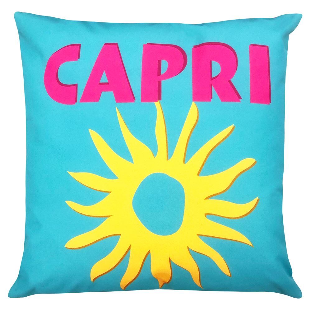 Furn Capri 100% UV & Water Resistant Outdoor Cushion Cover, Multi, 43 x 43 Cm