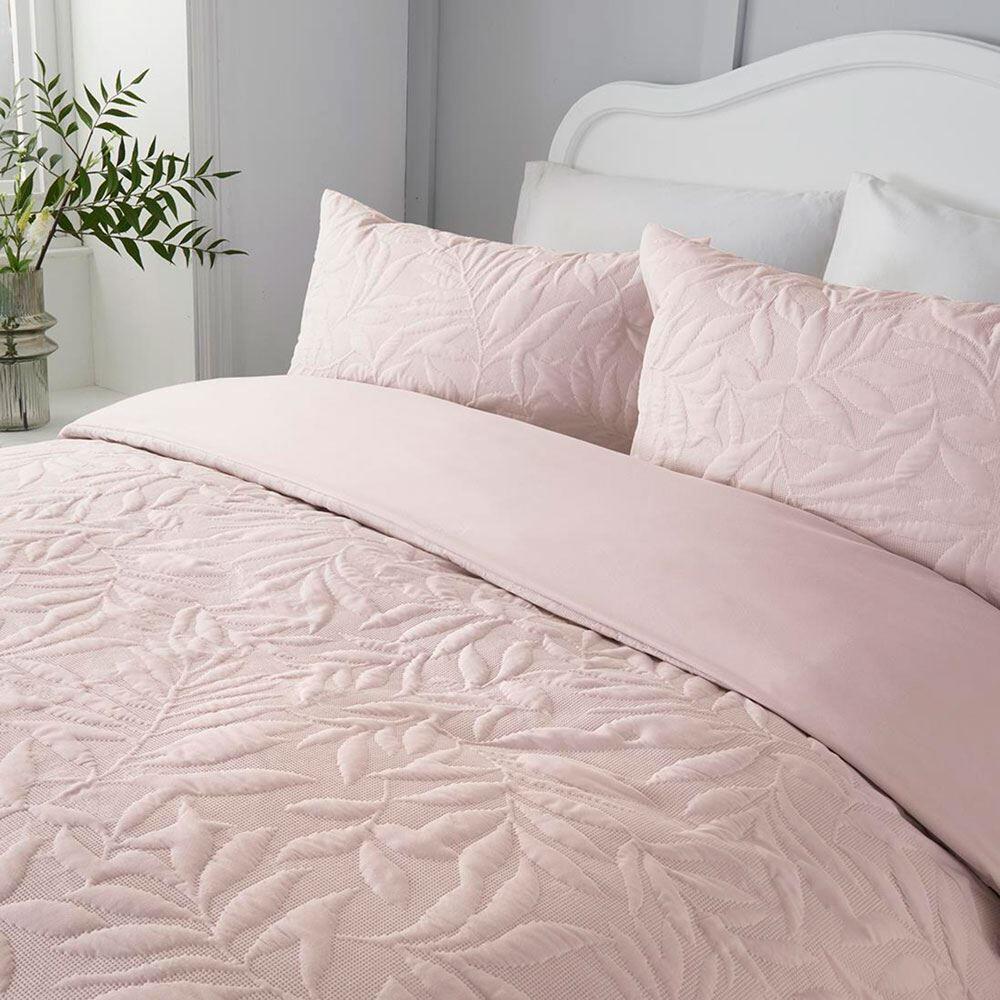 Serene Luana Pinsonic Stitch Quilted Duvet Cover Set