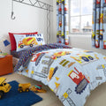 Catherine Lansfield Construction Easy Care Duvet Cover Set