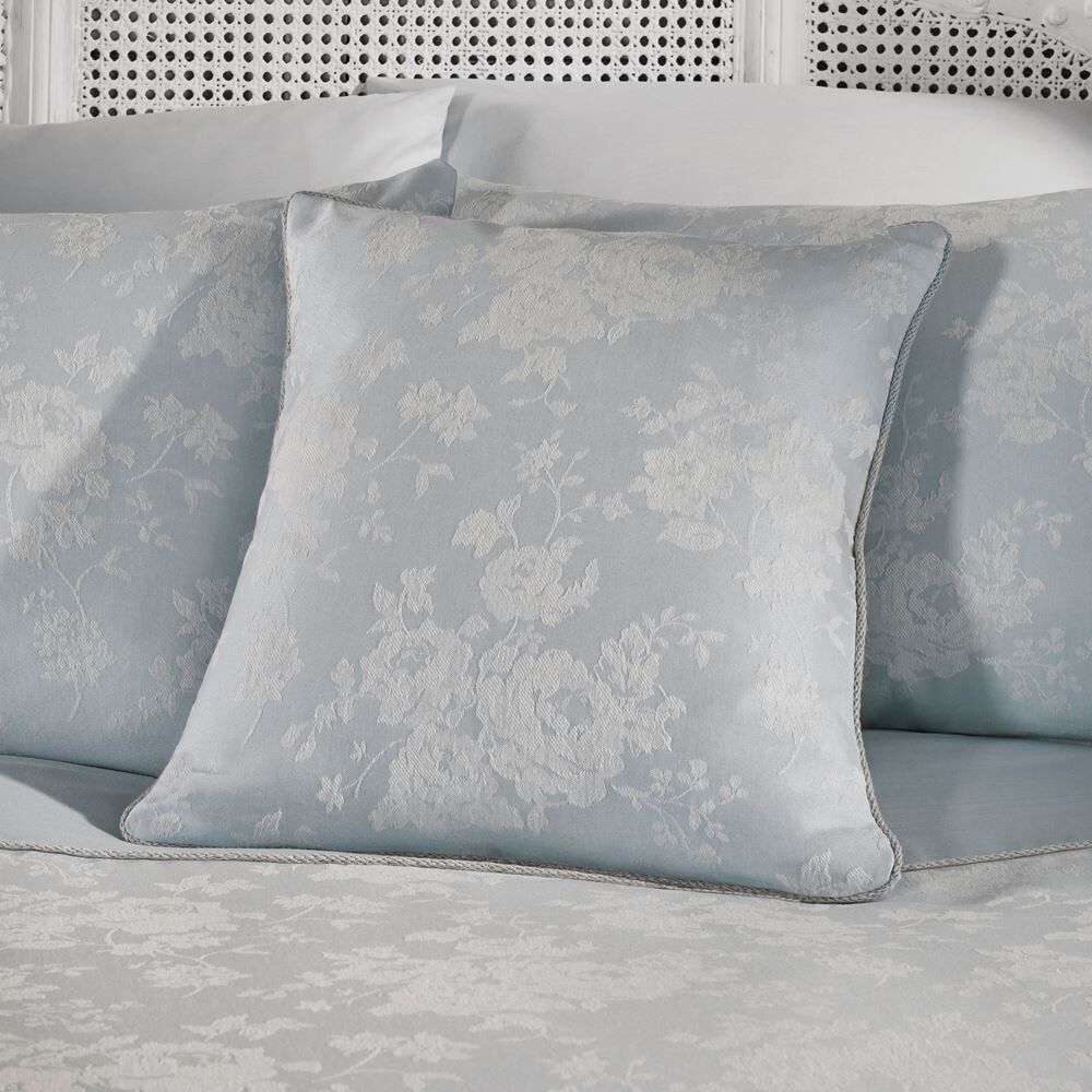 Dreams & Drapes Imelda Floral Woven Jacquard Piped Edge Filled Cushion