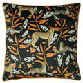 Paoletti Tribeca Leopards Jungle Print Piped Edge Cushion Cover, Multi, 50 x 50 Cm